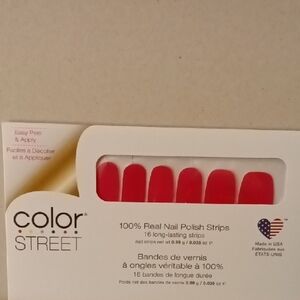 Color Street Red Nail Polish Strips (Kissing Booth)